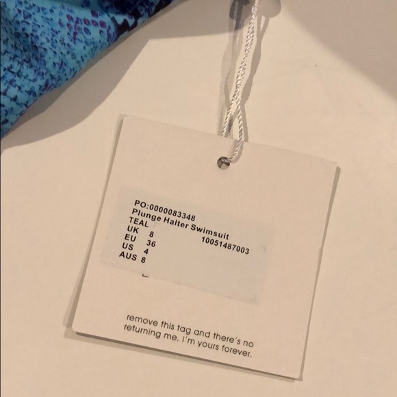 Missguided Plunge Halter Swimsuit - Picture 2 of 2